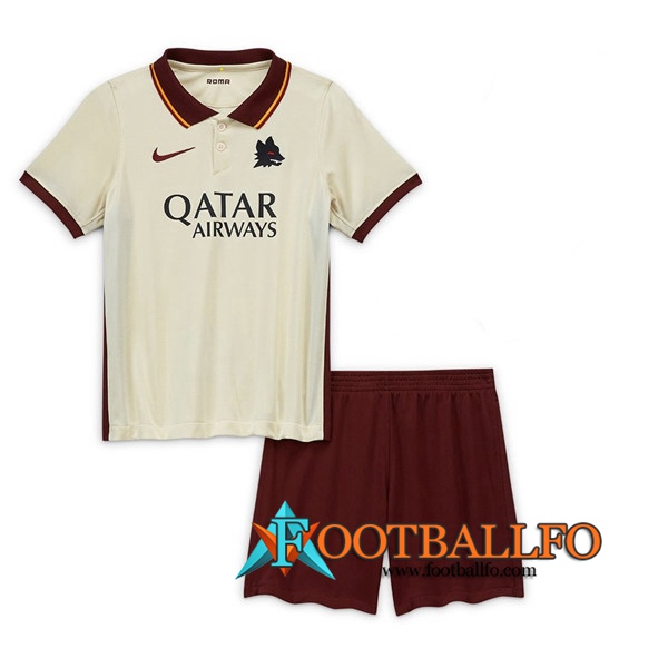 Nuevo Camisetas Futbol AS Roma Ninos Segunda 2020/2021