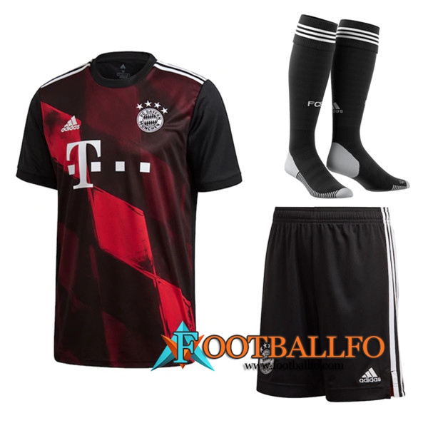 Traje Camisetas Futbol Bayern Munich Tercera (Cortos+Calcetines) 2020/2021