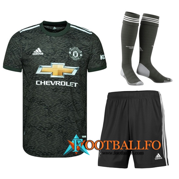 Traje Camisetas Futbol Manchester United Segunda (Cortos+Calcetines) 2020/2021
