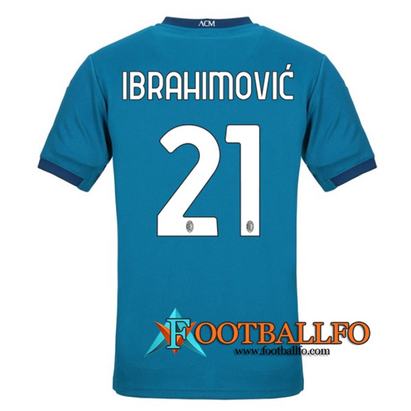 Camisetas Futbol Milan AC (IBRAHIMOVIC 21) Tercera 2020/2021