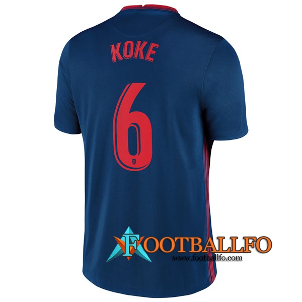 Camisetas Futbol Atletico Madrid (Koke 6) Segunda 2020/2021