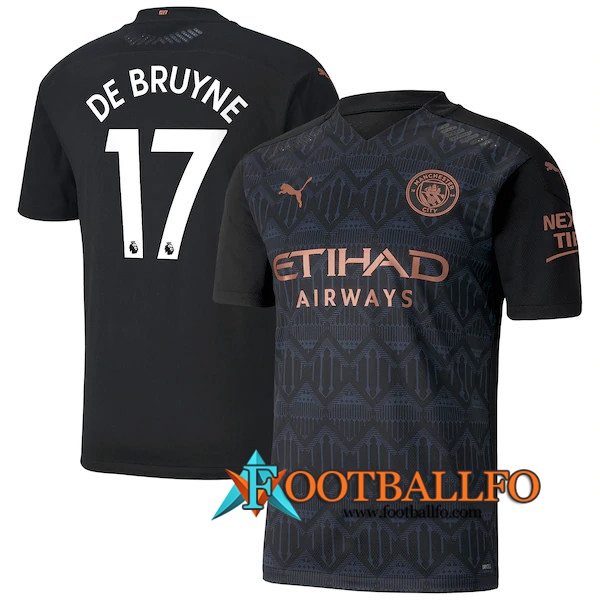 Camisetas Futbol Manchester City (De Bruyne 17) Segunda 2020/2021