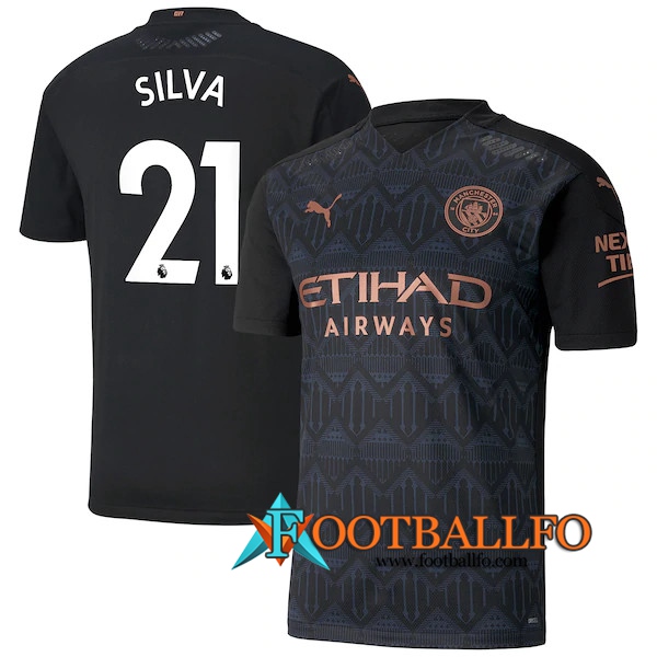 Camisetas Futbol Manchester City (Silva 21) Segunda 2020/2021