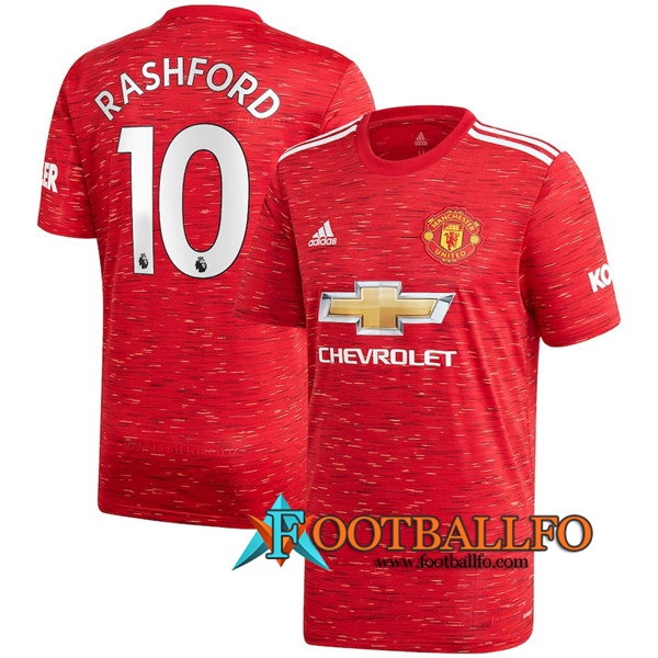 Camisetas Futbol Manchester United (Rashford 10) Primera 2020/2021