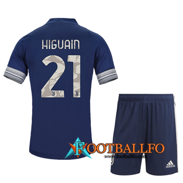 Camisetas Futbol Juventus (HIGUAIN 21) Ninos Segunda 2020/2021