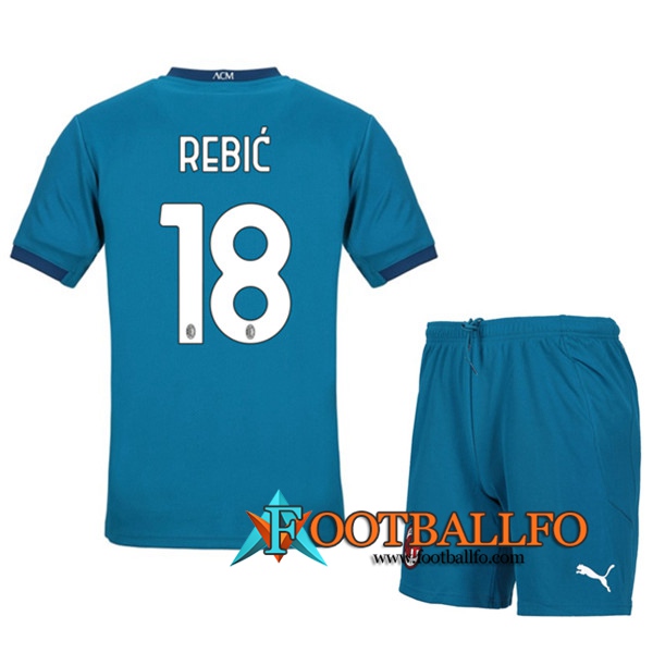 Camisetas Futbol Milan AC (REBIC 18) Ninos Tercera 2020/2021
