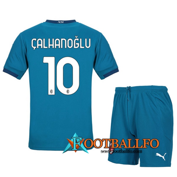 Camisetas Futbol Milan AC (CALHANOGLU 10) Ninos Tercera 2020/2021