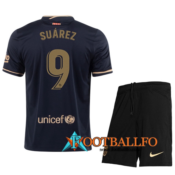 Camisetas Futbol FC Barcelona (SUAREZ 9) Ninos Segunda 2020/2021