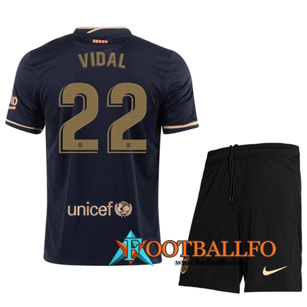 Camisetas Futbol FC Barcelona (VIDAL 22) Ninos Segunda 2020/2021