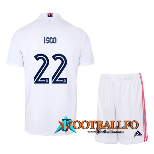 Camisetas Futbol Real Madrid (ISCO 22) Ninos Primera 2020/2021