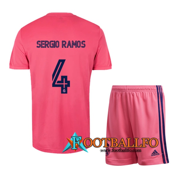 Camisetas Futbol Real Madrid (SERGIO RAMOS 4) Ninos Segunda 2020/2021