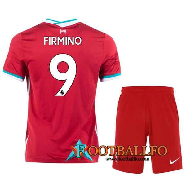 Camisetas Futbol FC Liverpool (FIRMINO 9) Ninos Primera 2020/2021