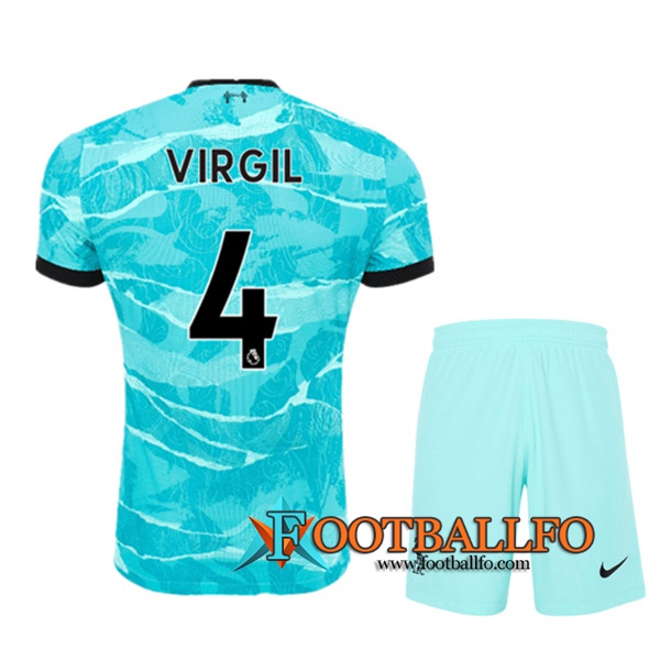 Camisetas Futbol FC Liverpool (VIRGIL 4) Ninos Segunda 2020/2021