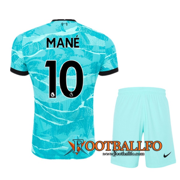 Camisetas Futbol FC Liverpool (MANÉ 10) Ninos Segunda 2020/2021