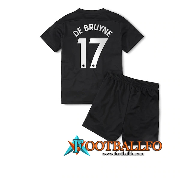 Camisetas Futbol Manchester City (De Bruyne 17) Ninos Segunda 2020/2021