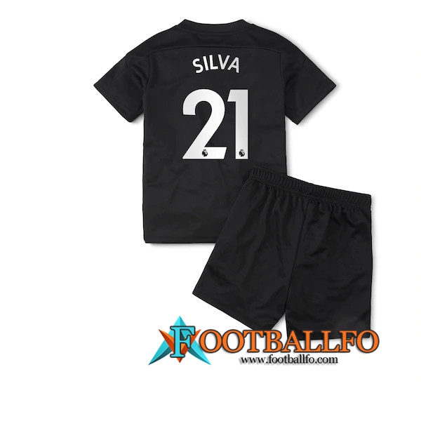 Camisetas Futbol Manchester City (Silva 21) Ninos Segunda 2020/2021