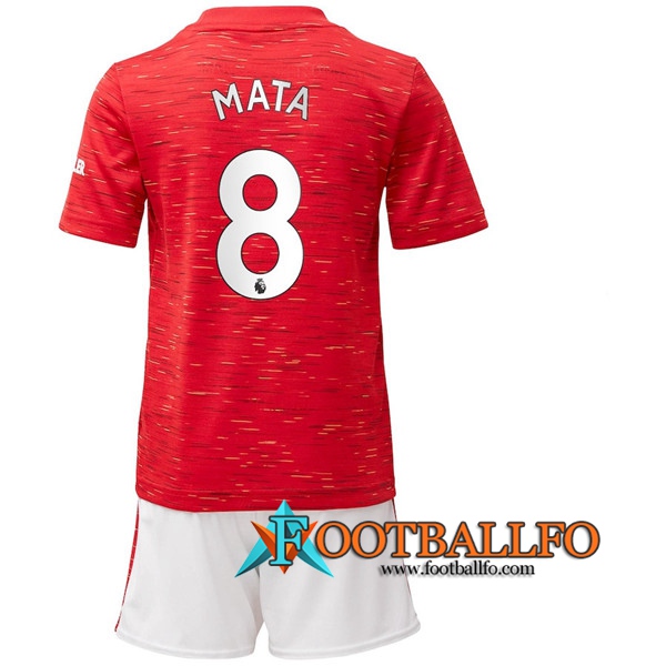 Camisetas Futbol Manchester United (Mata 8) Ninos Primera 2020/2021