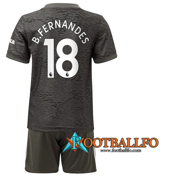 Camisetas Futbol Manchester United (B.Fernandes 18) Ninos Segunda 2020/2021