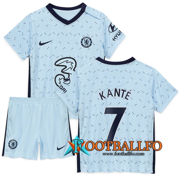 Camisetas Futbol FC Chelsea (Kanté 7) Ninos Segunda 2020/2021