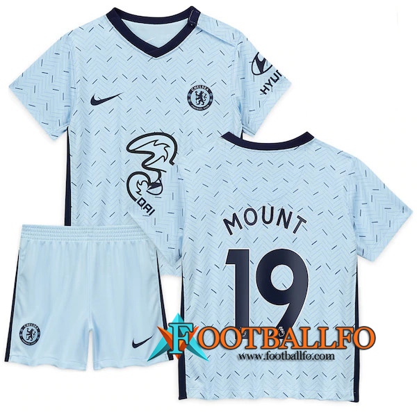 Camisetas Futbol FC Chelsea (Mount 19) Ninos Segunda 2020/2021