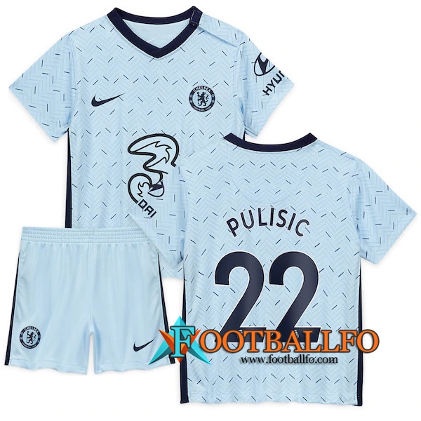 Camisetas Futbol FC Chelsea (Pulisic 22) Ninos Segunda 2020/2021