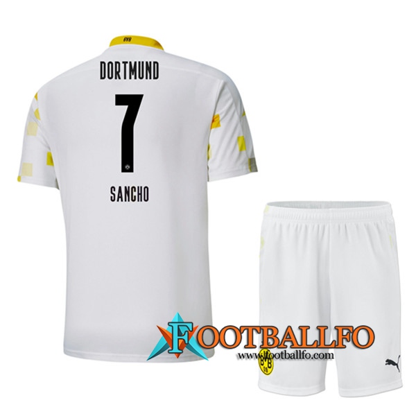 Camisetas Futbol Dortmund BVB (SANCHO 7) Ninos Tercera 2020/2021