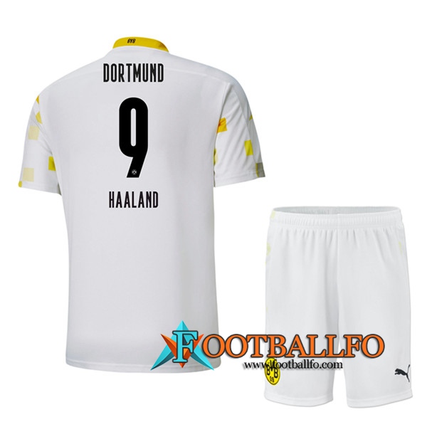 Camisetas Futbol Dortmund BVB (HAALAND 9) Ninos Tercera 2020/2021