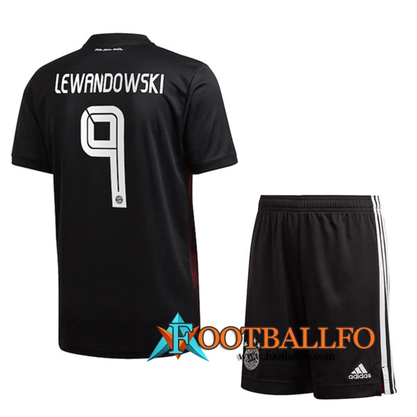 Camisetas Futbol Bayern Munich (Lewandowski 9) Ninos Tercera 2020/2021