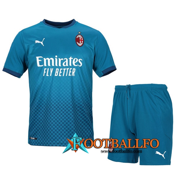 Nuevo Camisetas Futbol Milan AC Ninos Tercera 2020/2021