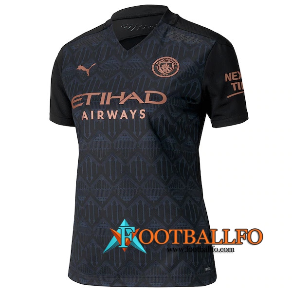 Nuevo Camisetas Futbol Manchester City Mujer Segunda 2020/2021