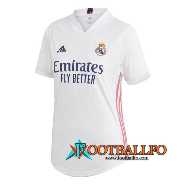 Nuevo Camisetas Futbol Real Madrid Mujer Primera 2020/2021