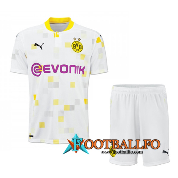 Traje Camisetas Futbol Dortmund BVB Tercera + Cortos 2020/2021