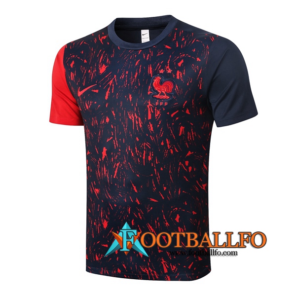 Camisetas de entrenamiento Francia Roja Negro 2020/2021