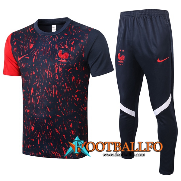 Camisetas de entrenamiento Francia + Pantalones Negro 2020/2021