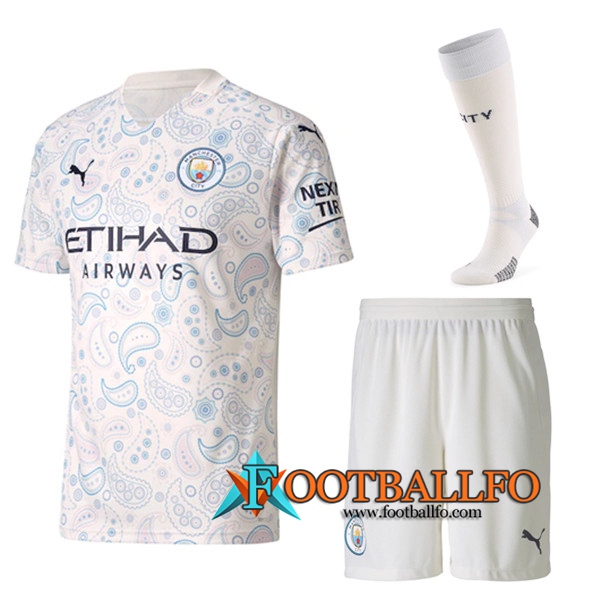 Traje Camisetas Futbol Manchester City Tercera (Cortos+Calcetines) 2020/2021
