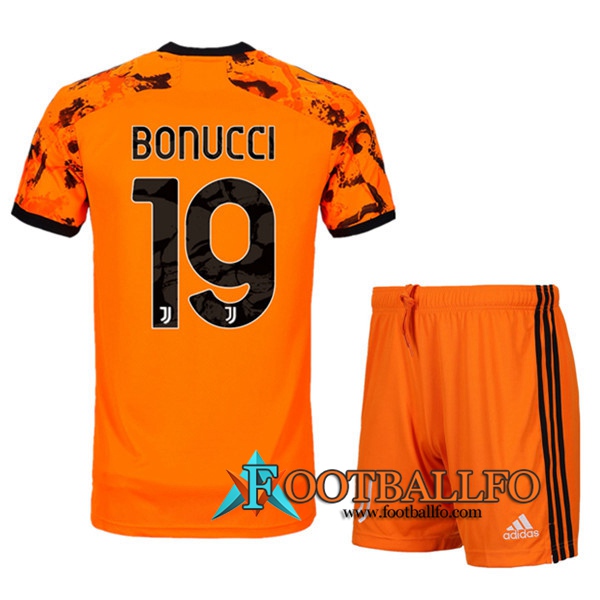 Camisetas Futbol Juventus (BONUCCI 19) Ninos Tercera 2020/2021