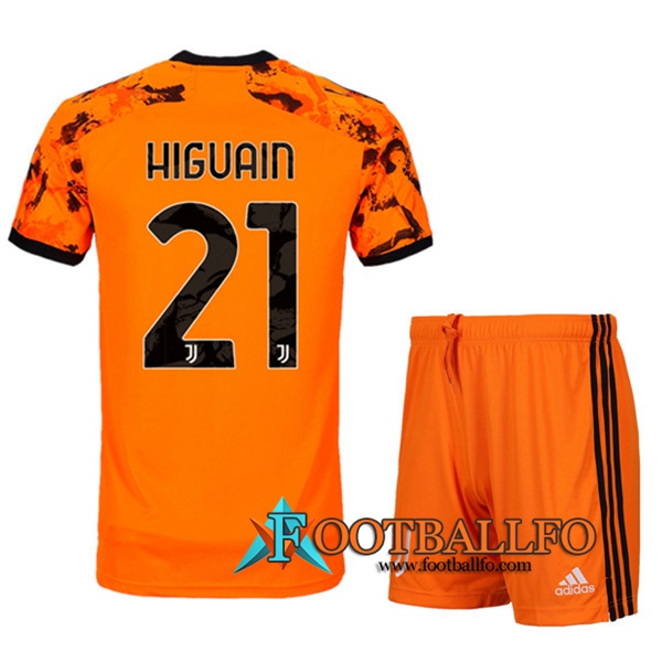Camisetas Futbol Juventus (HIGUAIN 21) Ninos Tercera 2020/2021