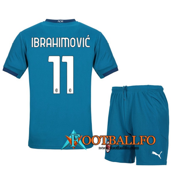 Camisetas Futbol Milan AC (IBRAHIMOVIC 11) Ninos Tercera 2020/2021
