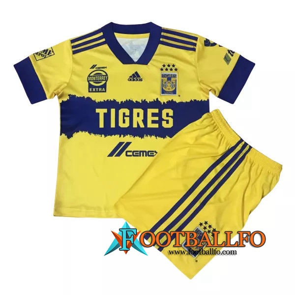 Camisetas Futbol Tigres UANL Ninos Primera 2020/2021