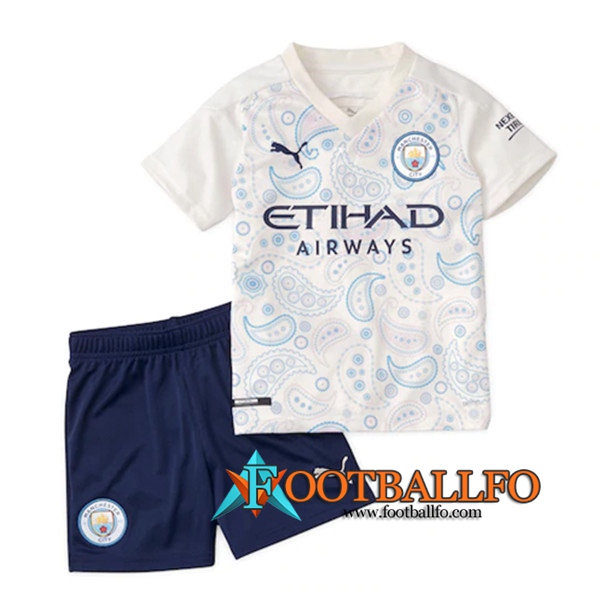 Camisetas Futbol Manchester City Ninos Tercera 2020/2021