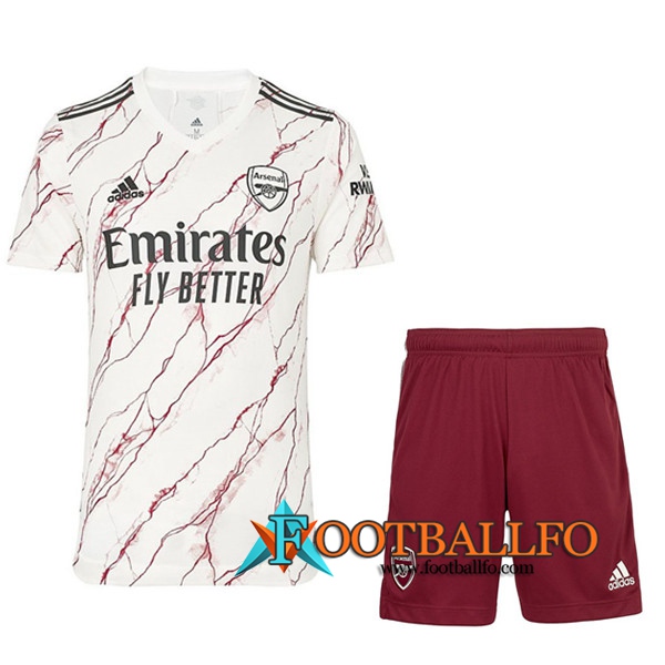 Traje Camisetas Futbol Arsenal Segunda + Cortos 2020/2021