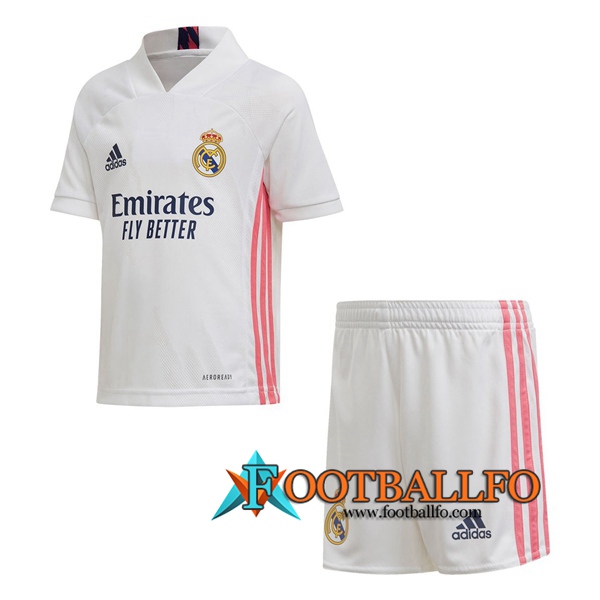 Nuevo Camisetas Futbol Real Madrid Ninos Primera 2020/2021