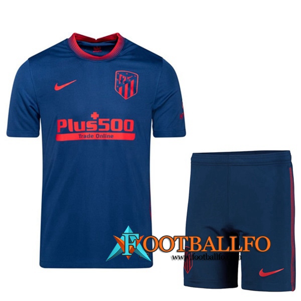 Traje Camisetas Futbol Atletico Madrid Segunda + Cortos 2020/2021