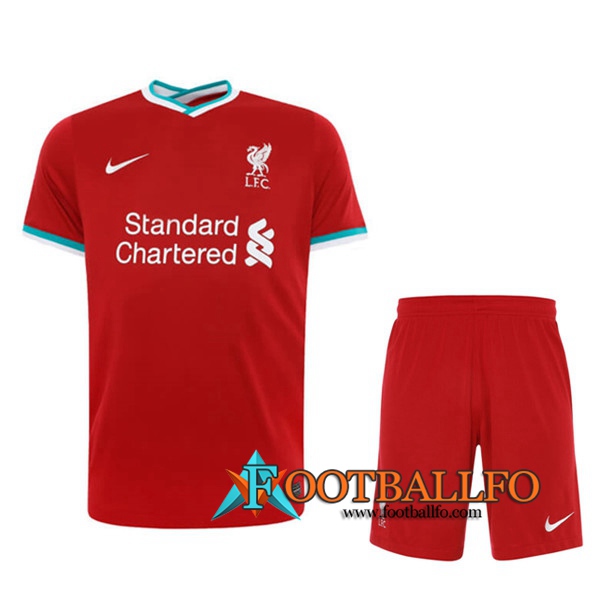 Traje Camisetas Futbol FC Liverpool Primera + Cortos 2020/2021
