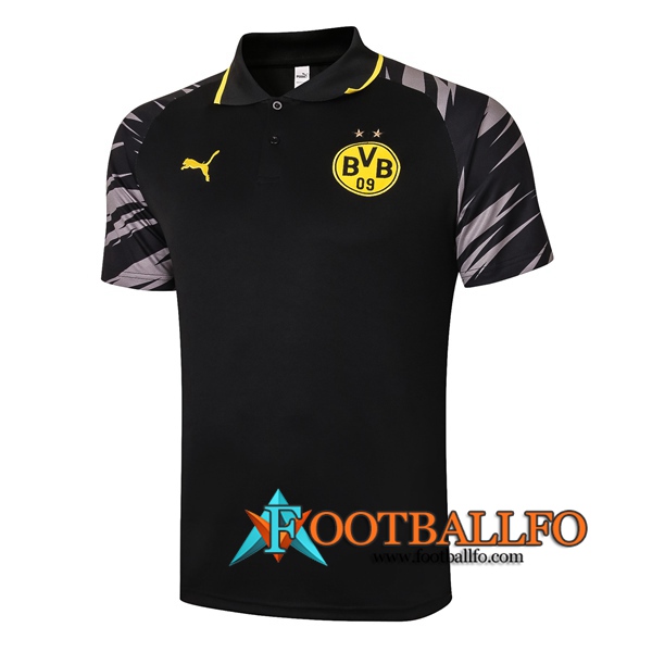 Polo Futbol Dortmund BVB Negro 2020/2021