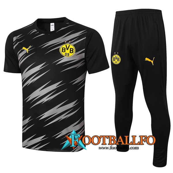 Camiseta Entrenamiento Dortmund BVB + Pantalones Negro 2020/2021