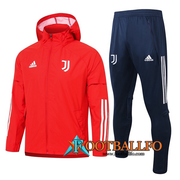 Chandal Futbol - Rompevientos + Pantalones Juventus Roja 2020/2021