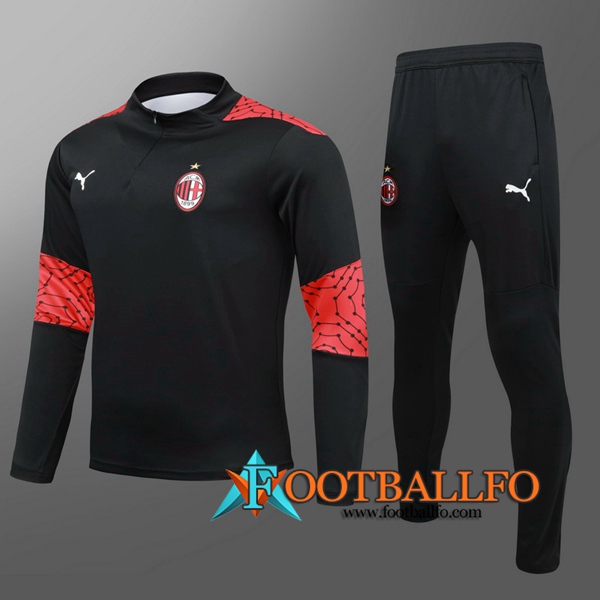 Chandal Futbol Milan AC Ninos Negro 2020/2021