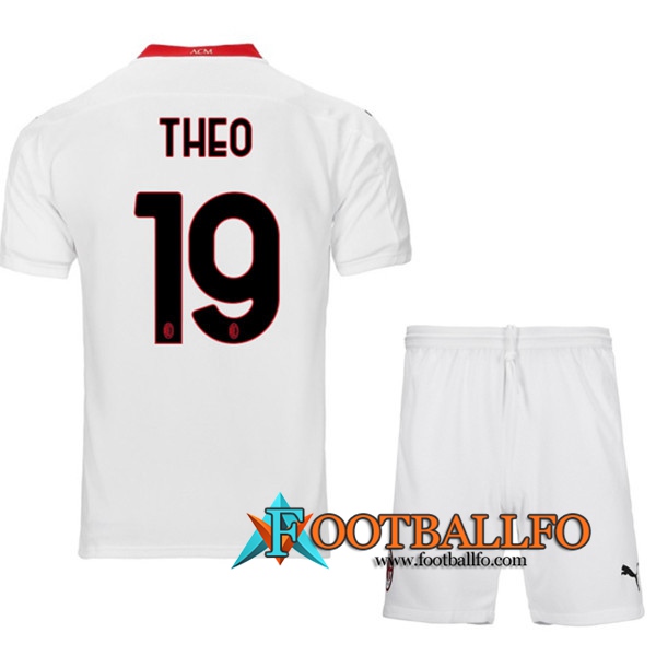 Camisetas Futbol Milan AC (THEO 19) Ninos Segunda 2020/2021
