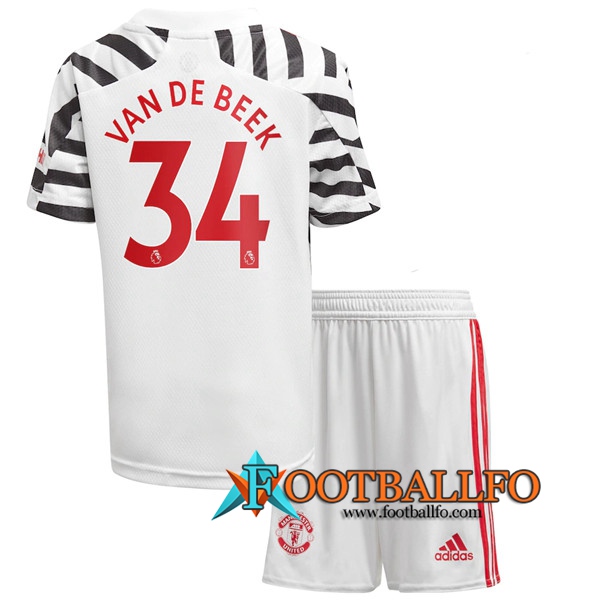 Camisetas Futbol Manchester United (BVan De Beek 34) Ninos Tercera 2020/2021